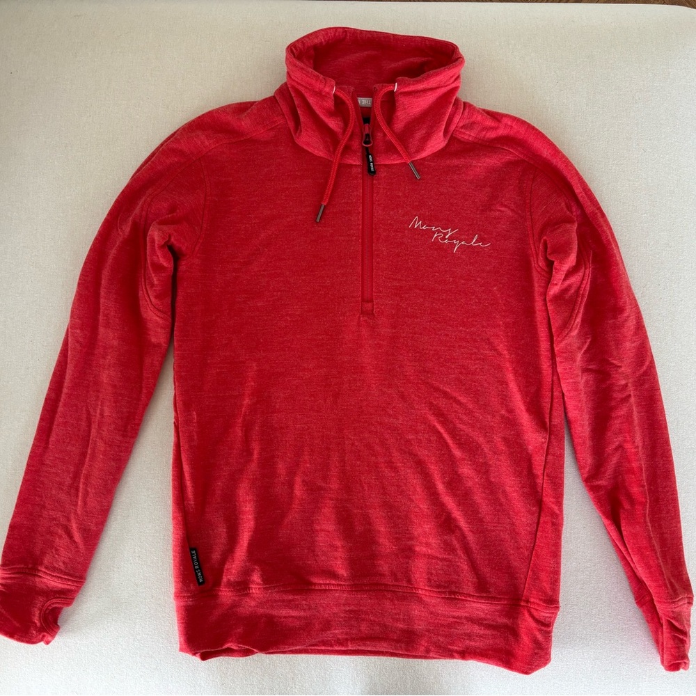 Mons Royale Covert lite 1/2 zip merino sweater XS - Picture 2 of 10
